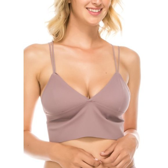 Laser Cut Crossback Bralette 6 Hook Wide Back - Picture 1 of 13